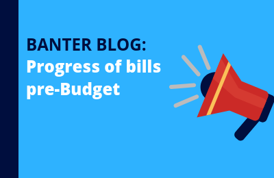 Progress of bills pre-Budget